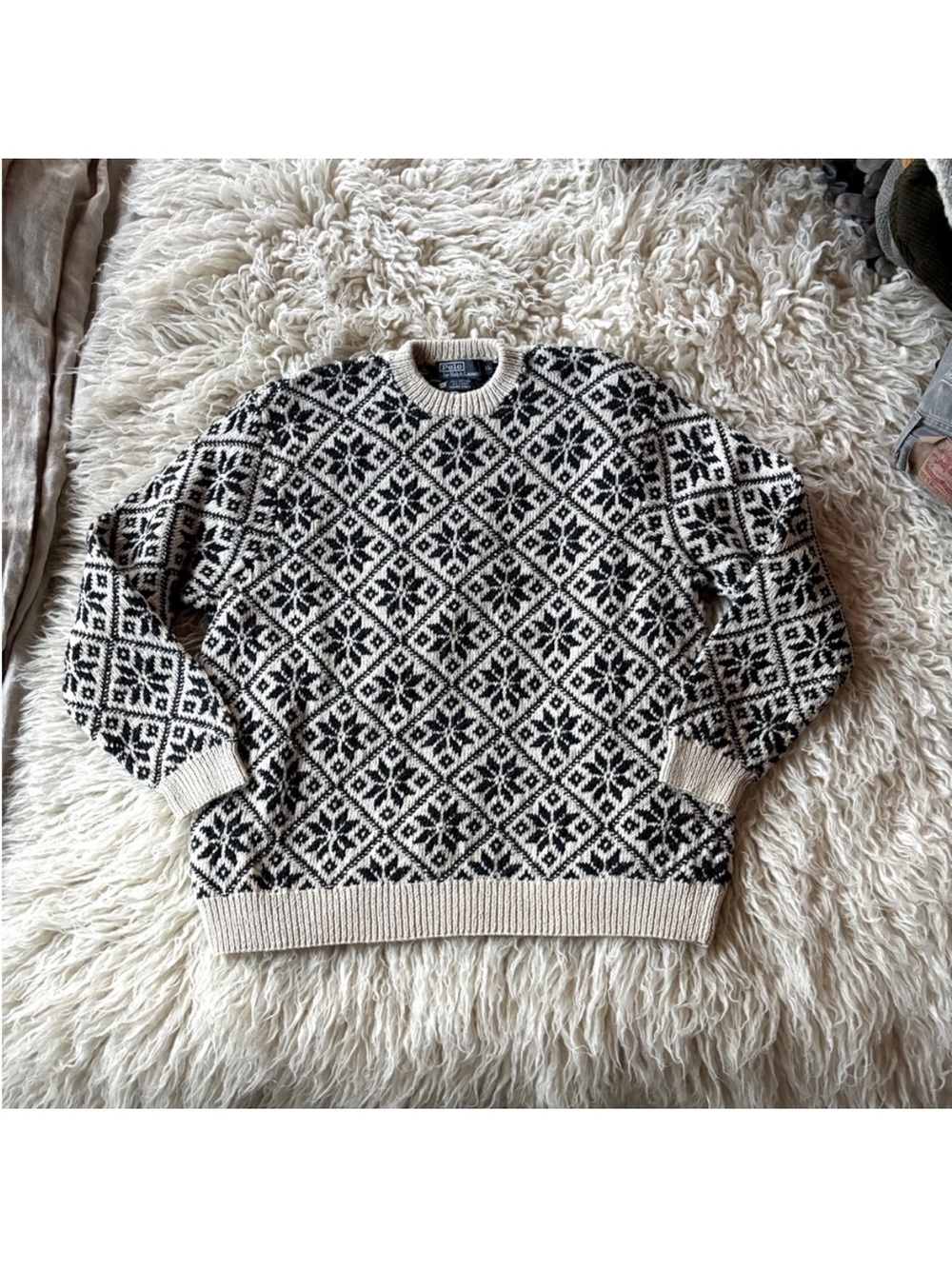 Vintage Polo Ralph Lauren Hand Knit Sweater